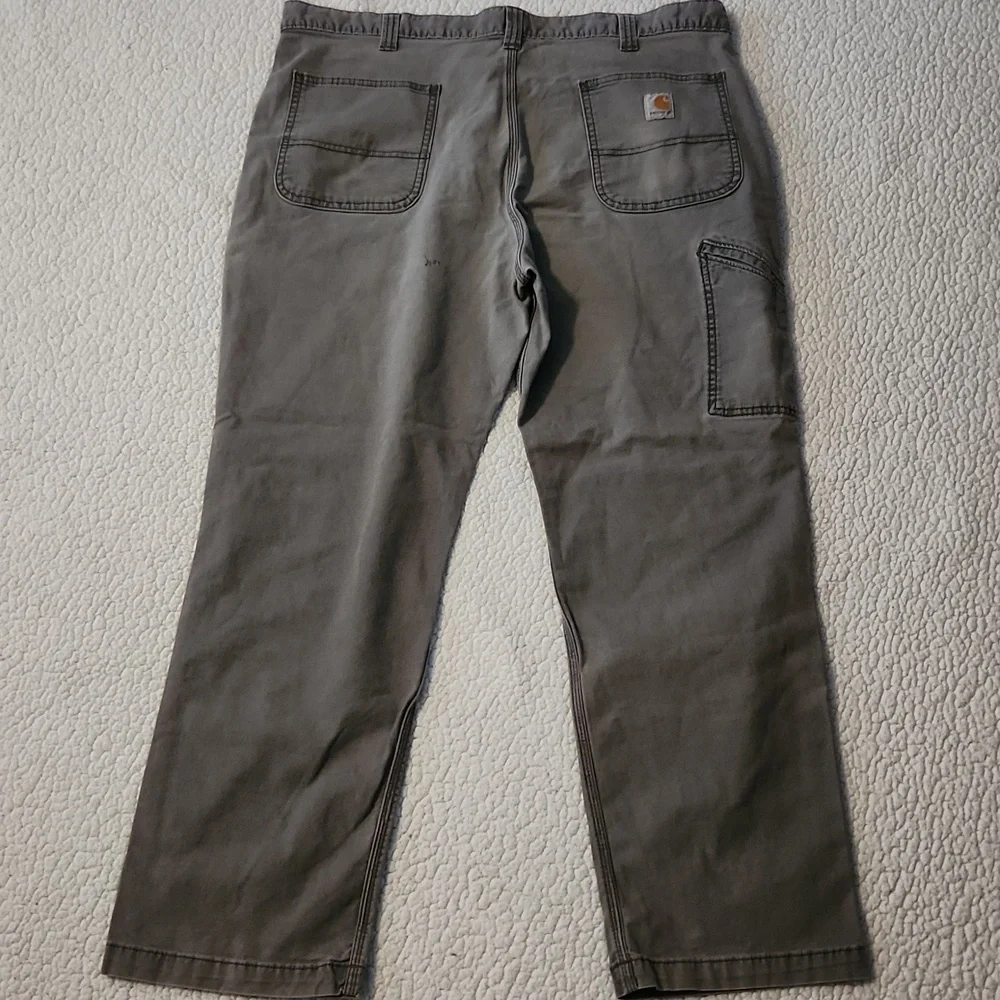 Carhartt Cargo Carpenter Relaxed Fit Distressed Grunge Bootcut Canvas Pants
